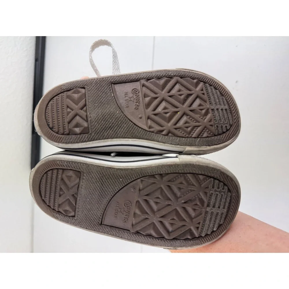 Converse All Star Chuck‎ Taylor Black Canvas Low Top Sneakers Shoes Sz 7 Toddler